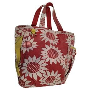 Lucky Denim Tote Bag Sunflower Y2K 90's Retro Style Orange Yellow